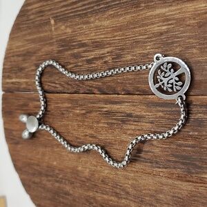 B1908 adjuster deatiling lotus tree of life‎ bracelet
